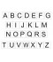 Étiquette lettres alphabet série A à Z