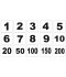 Étiquette numéro objet
