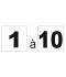 Étiquette numéro 1 à 10
