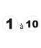 Étiquette numéro 1 à 10
