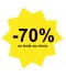Étiquette soldes jaune