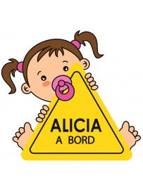 Sticker personnalisé bébé à bord