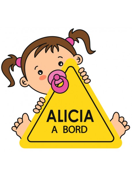 Étiquette personnalisée bébé à bord