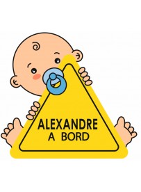 Sticker personnalisé bébé à bord