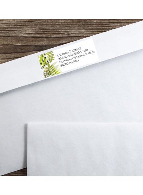 Étiquette adresse enveloppe