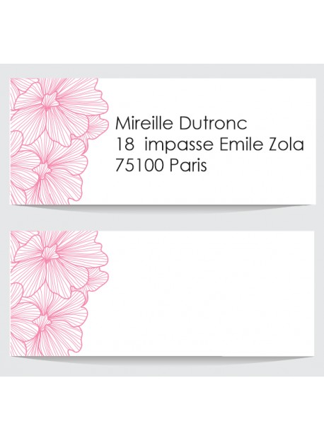 Étiquette adresse enveloppe