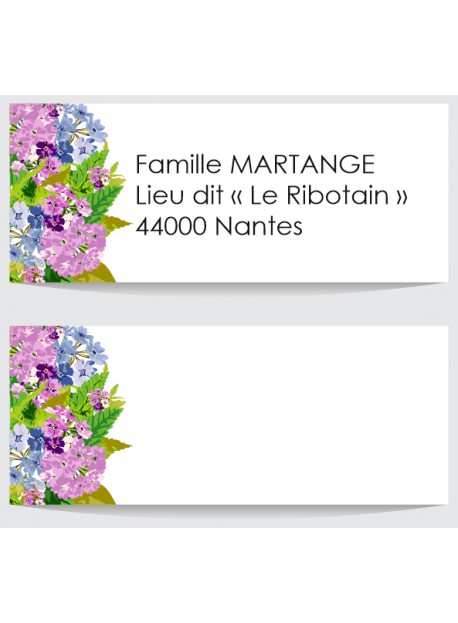 Étiquette adresse enveloppe