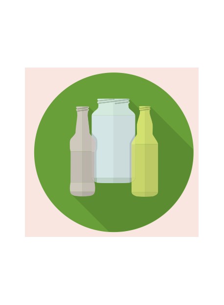 Sticker poubelle verre