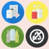 Planche 4 Stickers poubelles