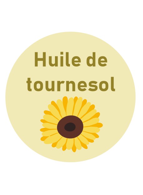 Étiquette huile tournesol