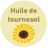 Étiquette huile tournesol