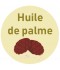 Étiquette huile de palme