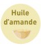 Étiquette huile d'amande