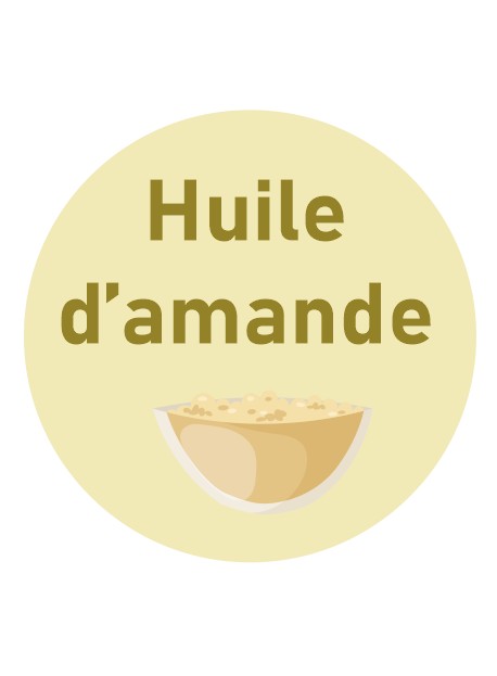 Étiquette huile d'amande