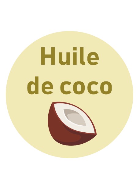 Étiquette huile de coco