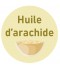 Étiquette huile d'arachide