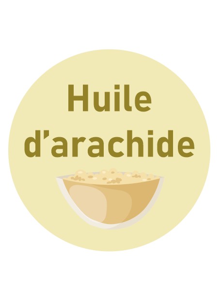 Étiquette huile d'arachide