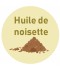 Étiquette huile de noisette
