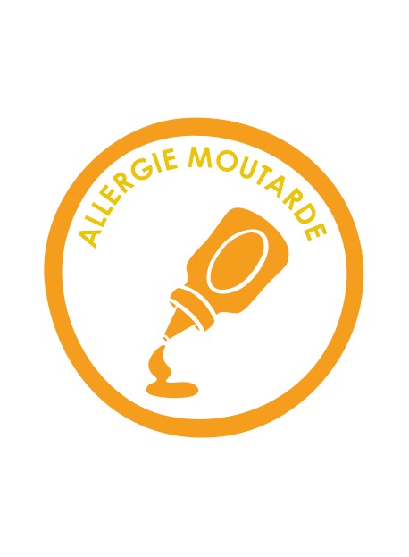 Sticker allergie moutarde