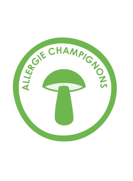 Sticker allergie champignons