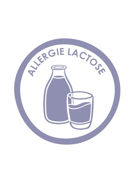 Étiquette allergie lactose