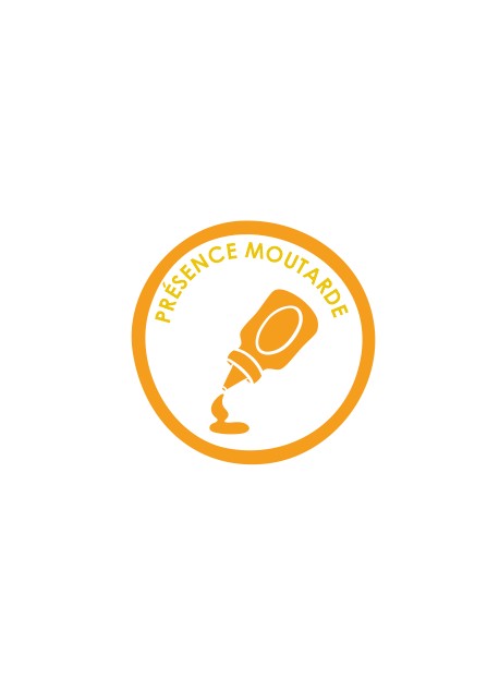 Sticker présence allergène moutarde