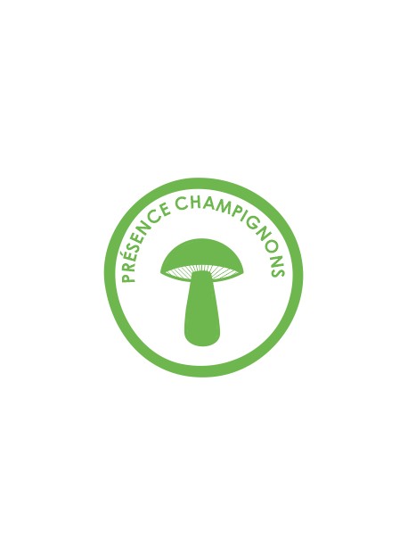 Sticker présence allergène champignons