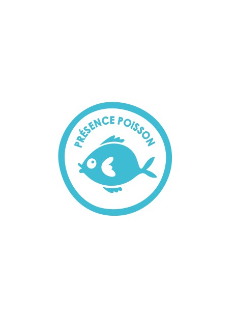 Sticker présence allergène poisson