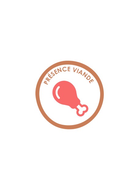 Sticker présence allergène viande
