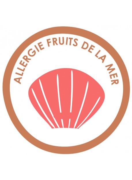 Sticker allergie coquillages