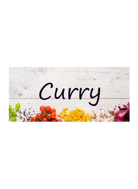 Étiquette Curry pots et bocaux