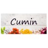 Étiquette Cumin pots et bocaux