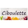 Étiquette Ciboulette pots et bocaux