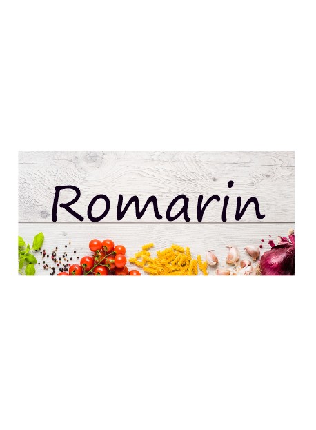 Étiquette Romarin pots et bocaux