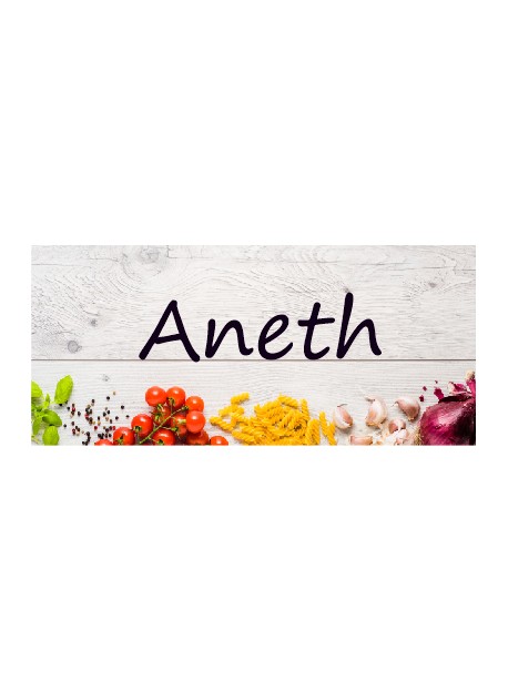 Étiquette Aneth pots et bocaux