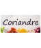 Étiquette Coriandre pots et bocaux