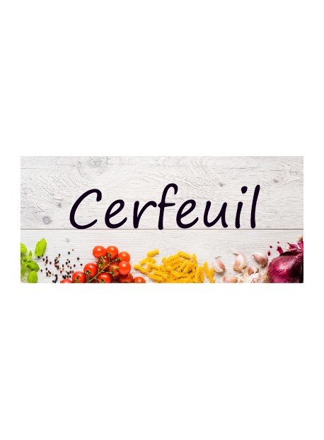Étiquette Cerfeuil pots et bocaux