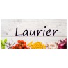 Étiquette Laurier pots et bocaux