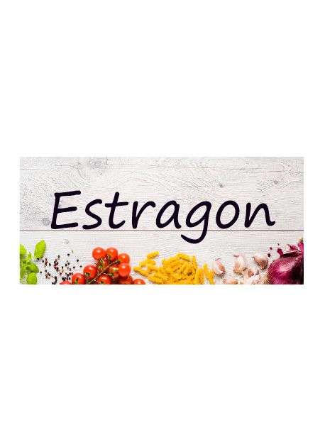 Étiquette Estragon pots et bocaux