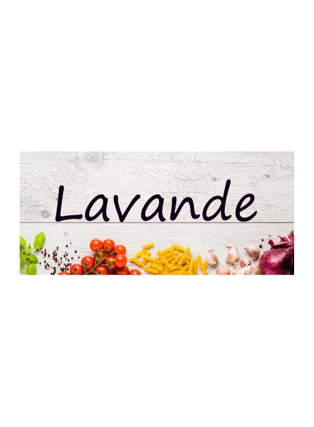 Étiquette Lavande pots et bocaux