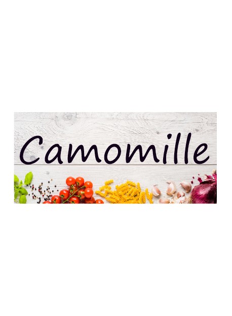Étiquette Camomille pots et bocaux