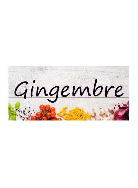 Étiquette Gingembre pots et bocaux