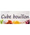 Étiquette Bouillon Cube pots et bocaux