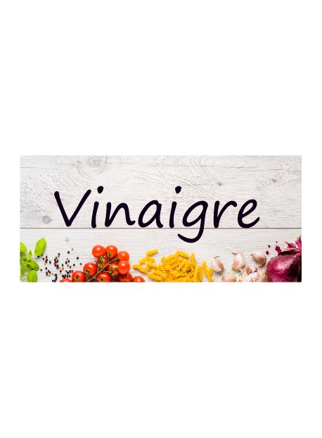 Étiquette Vinaigre bouteille