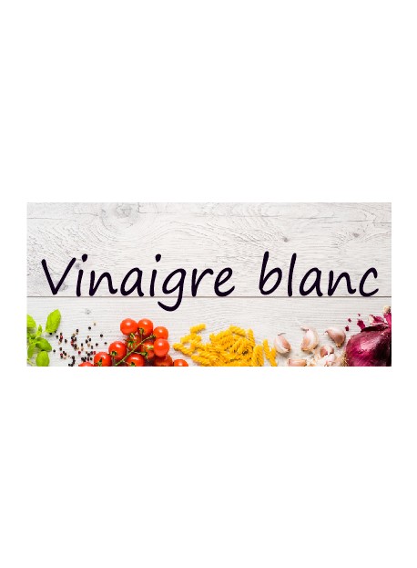 Étiquette Vinaigre blanc bouteille