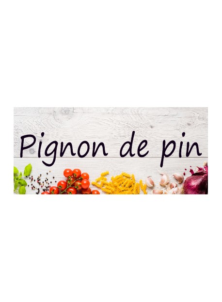 Étiquette Pignon de pin pots et bocaux