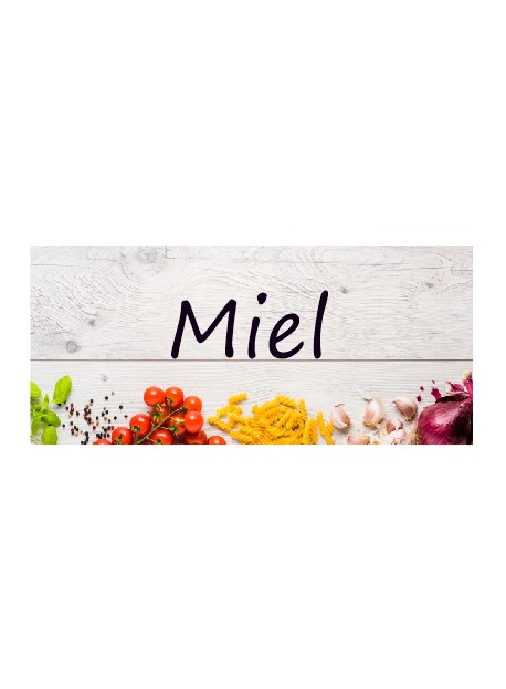 Étiquette Miel pots et bocaux